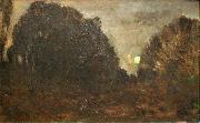 Charles-Francois Daubigny Rising Moon in Barbizon Germany oil painting artist